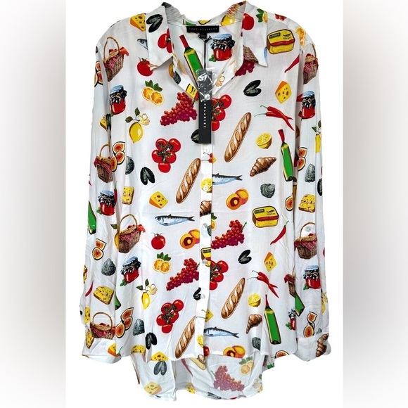 NWT Jane & Delancey Foodie Button Down - Picture 1 of 4